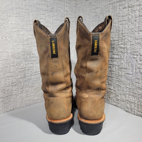Carolina Well X 12” Men’s Size 13D Waterproof Comp Toe Ranch Wellington Logger - Picture 5 of 11